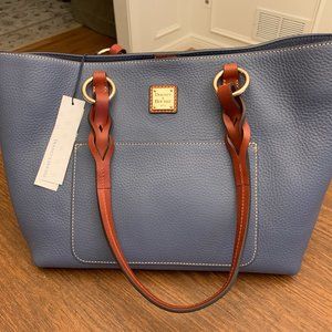 Dooney & Bourke Tammy Leather Tote (Blue)